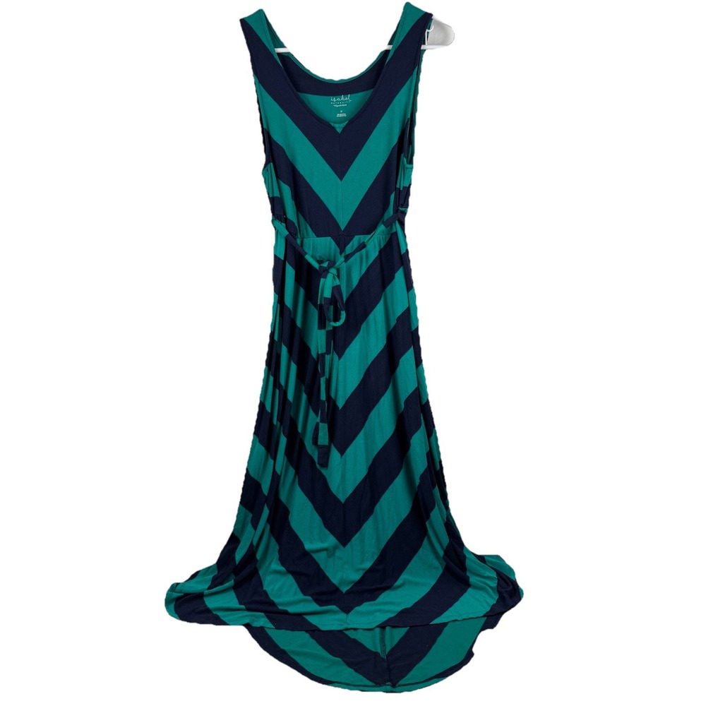 ISABEL INGRID Maternity Womens Knit Chevron Tank Midi Dress‎ Stretch - Medium